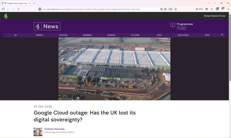 Drone Filming Hertfordshire covered on Channel 4 News on 20th October 2026