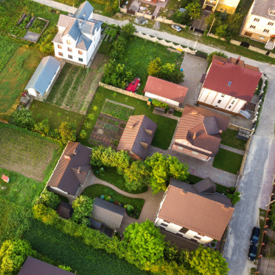 Real estate property drone filming and footage